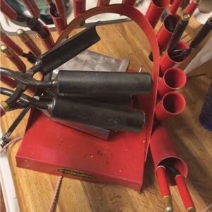 Vintage Marcel iron set with warmer!